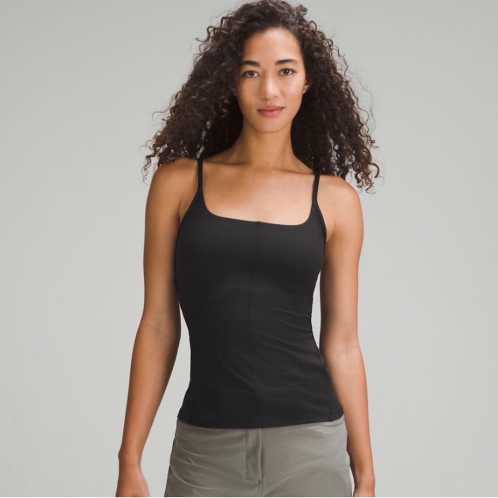 Lululemon Straight Strap Tight-Fit Shelf Tank - Black
